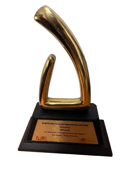SLASSCOM National Ingenuity Awards provincial winner trophy